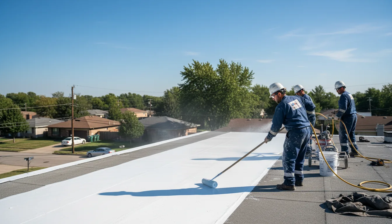 Commercial roof coating in Yale, IL near me